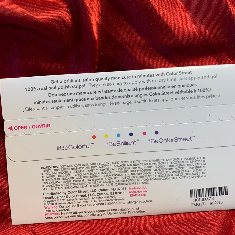 Color Street HOLIDAZE nail stripes nib - Picture 5 of 6